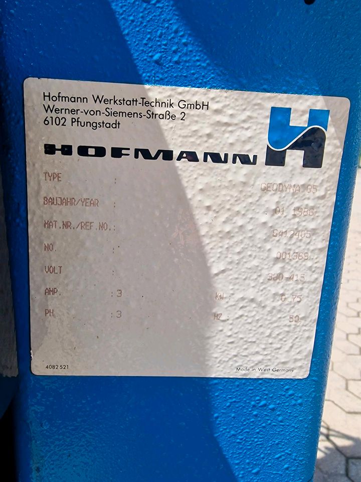 Hofmann Geodyna 85 Reifenwuchtmaschine in Manching