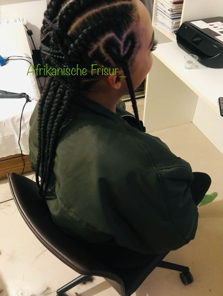 Dutch cornrows conrows Boxer Braid Zöpfe Haarverlängerung in Berlin