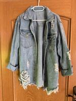 Shein Jeansjacke Oversized, Blau, Gr. 36 - 42, Destroyed Niedersachsen - Ihlow Vorschau