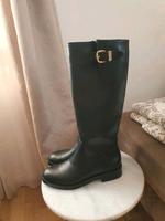 Zara Stiefel, Gr. 36, schwarz/gold, Kunstleder Berlin - Steglitz Vorschau