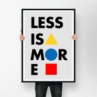 Ludwig Mies van der Rohe - Less is more - Poster A3 Dortmund - Innenstadt-Nord Vorschau