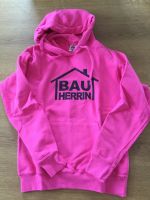 Kapuzenpullover rosa Bauherrin, Hoodie für Häuslebauer, Bauherr Bayern - Ettringen Vorschau