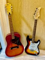 2 Gitarren/Fortissimo ST E-Gitarre und Framus Akustikgitarre Kr. Dachau - Bergkirchen Vorschau