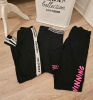 Mädchen 3 Leggings Set schwarz 158 164 Sachsen-Anhalt - Weißenfels Vorschau