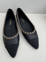 Original Chanel Ballerinas Flats schwarz 39 wie Neu Wandsbek - Hamburg Volksdorf Vorschau