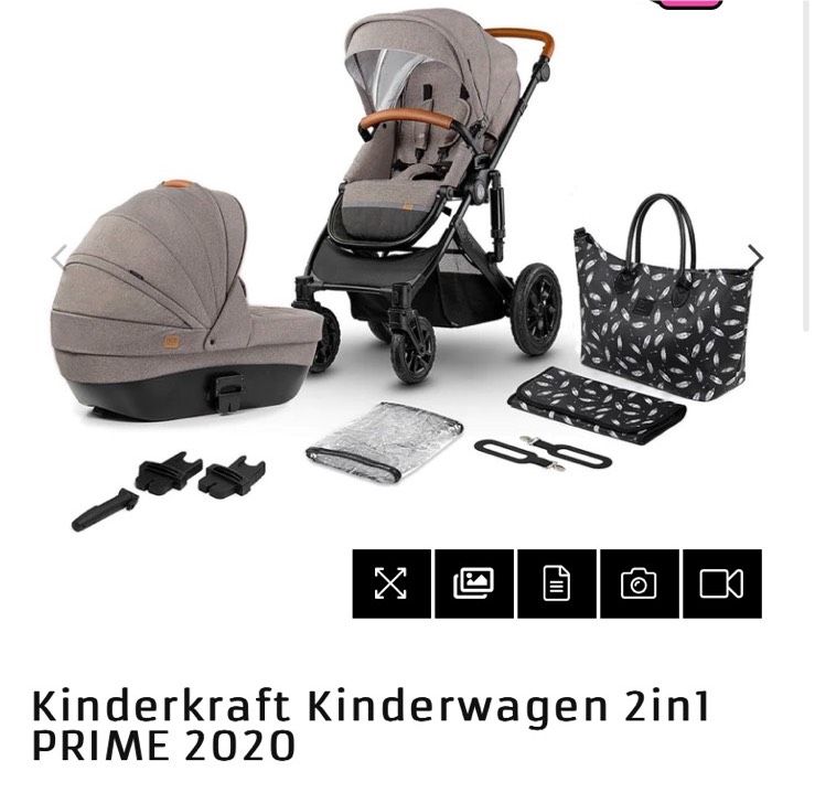 Kinderfkraft Kinderwagen set sportsitz wickeltasche in Gunzenhausen