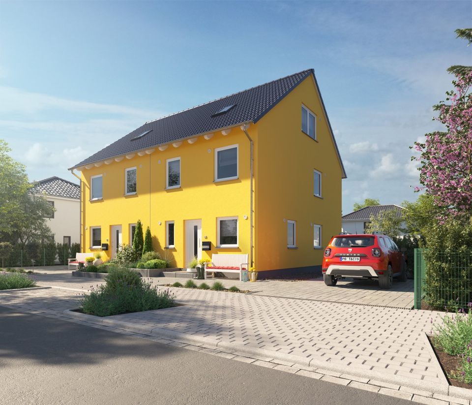Doppelhaushälfte MIT Grundstück und Hobbykeller in Neckarsteinach *Clever Wohnen - Energiesparend in die Zukunft* in Neckarsteinach