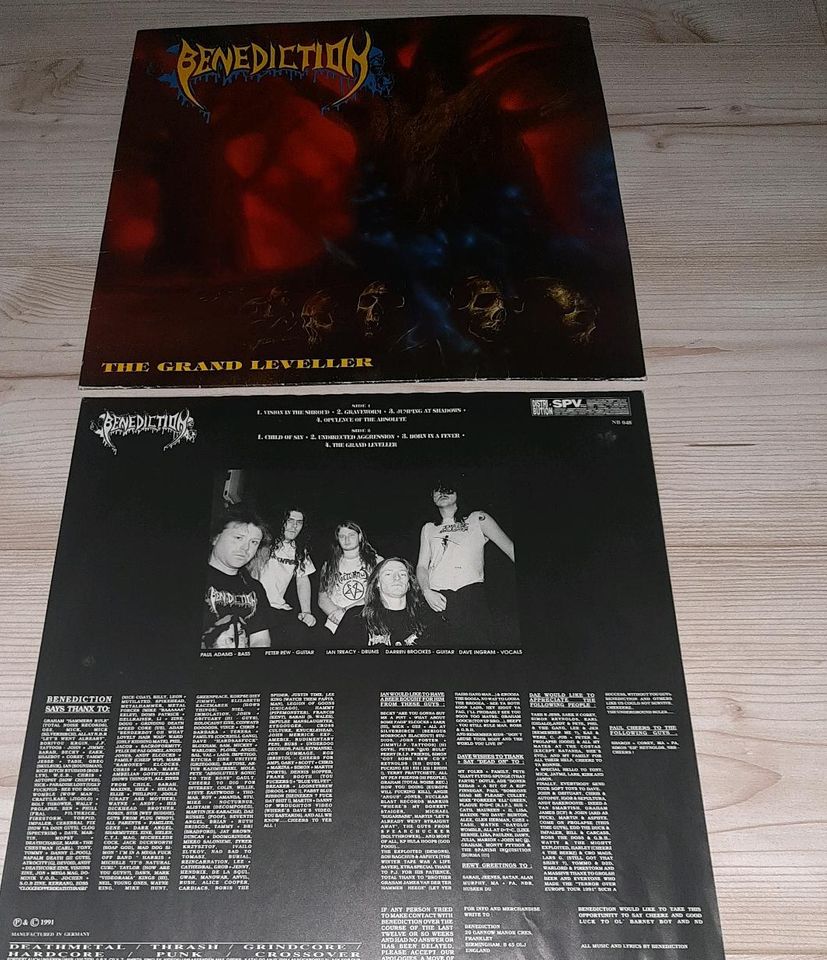 Benediction Vinyl 1991 Schallplatte Metal Thrash " The Grand.." in Salzgitter