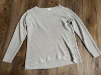Hellgrauer Strickpullover mit Glitzer Gr. L Bayern - Buchloe Vorschau