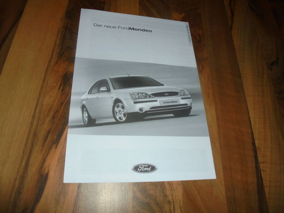 Ford Mondeo MK3 Prospekt Preisliste von 2/2001 selten + neuwertig in Bovenden