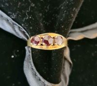 Formschöner Jugendstil Ring, um 1920/1950 - Granat - 585 Gold Bayern - Moosinning Vorschau