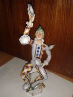 Meissen Figur Zirkusclown Tellerjongleur Harlekin 26,5cm 1.Wahl Sendling - Obersendling Vorschau