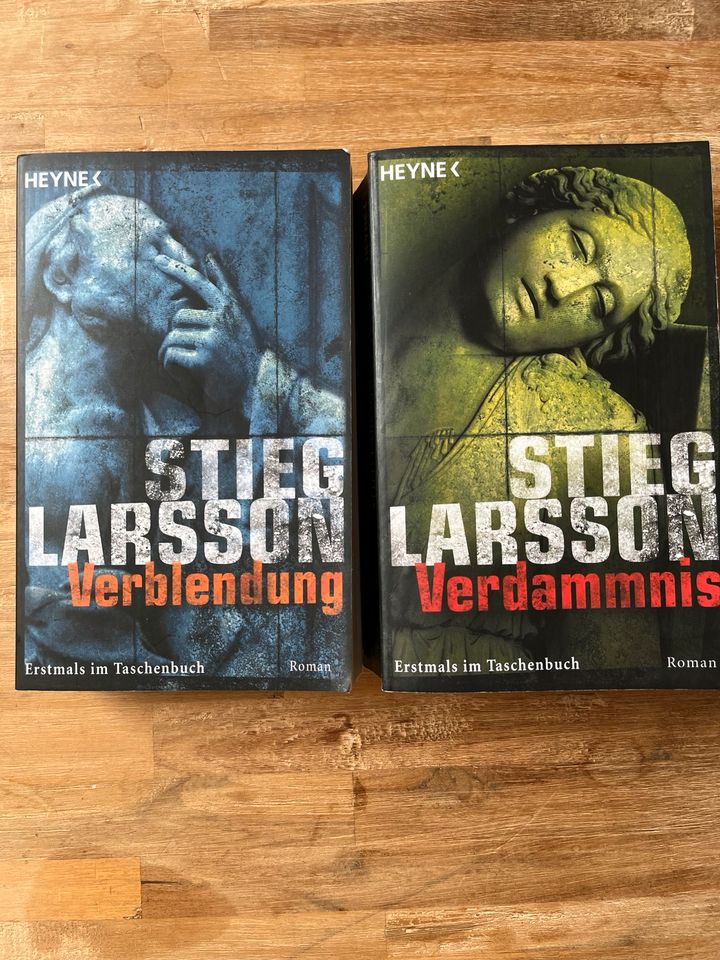 2 Bücher Stieg Larsson I Verblendung + Verdammnis in Korschenbroich