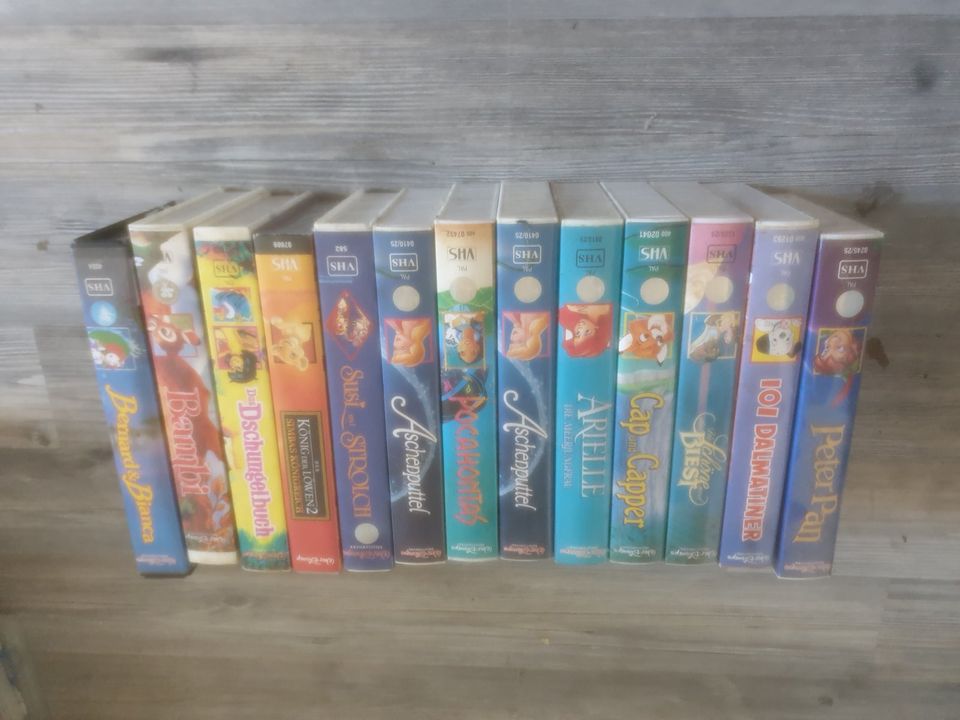 Waly Disney VHS Kassetten 9 Hologramm Sammlung Konvolut!!!!!!!! in Zarrendorf