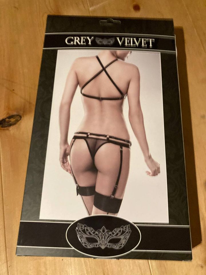 Grey Velvet Corsage Body Negligé NEUwertig Größe XL XXL 42 44 in Hildburghausen