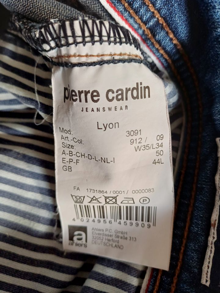 Pierre Cardin, Herren-Jeans, Lyon, blau, W35/ L34 in Rostock