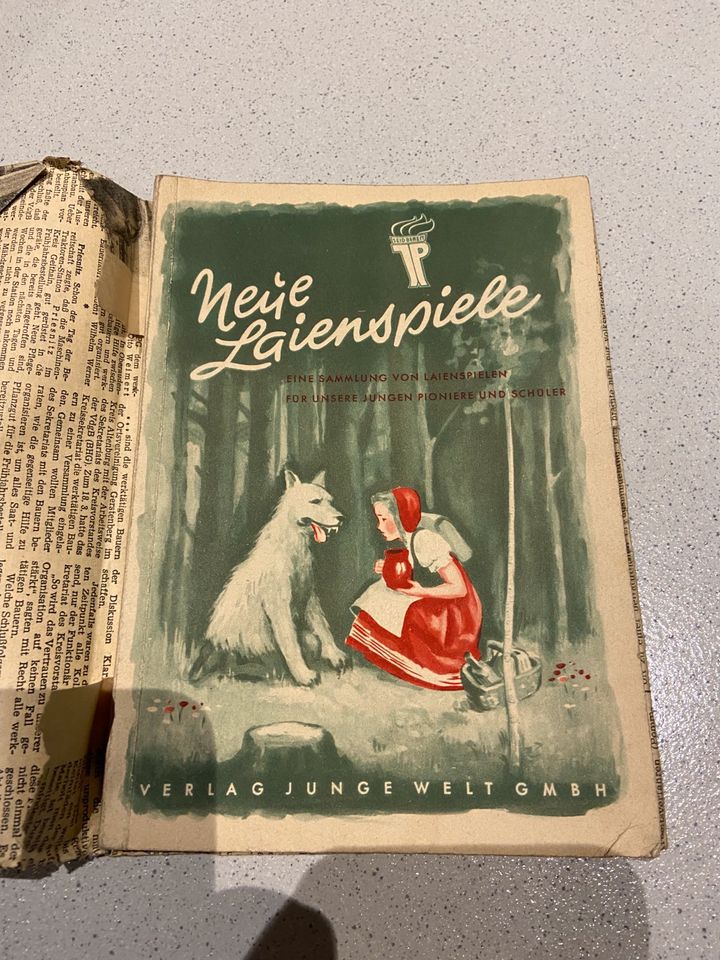 Laienspiele Schule DDR Texte Regie etc. 1952 in Auerbach (Vogtland)