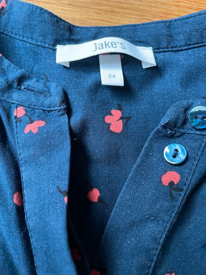 Bluse Jake*s Peek & Cloppenburg Blumen blau XS in Berlin