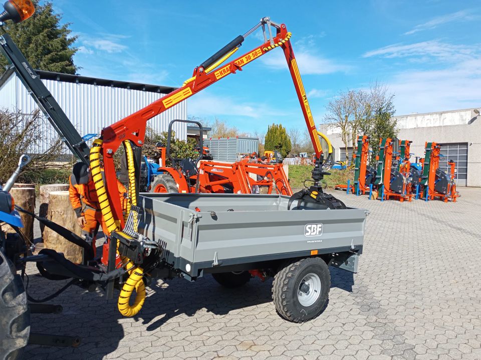 Kranman 30-50 Kran mit Honda Aggregat - 3,5M Kran 500 Kg Hub in Brockscheid