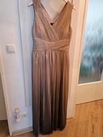Orsay Abendkleid elegant beige gold Glitzer Stoff mit Handtasche Niedersachsen - Springe Vorschau
