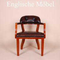 Englische Möbel Chesterfield Chair Leder Stuhl Mahagoni UK- 1/6 Brandenburg - Potsdam Vorschau