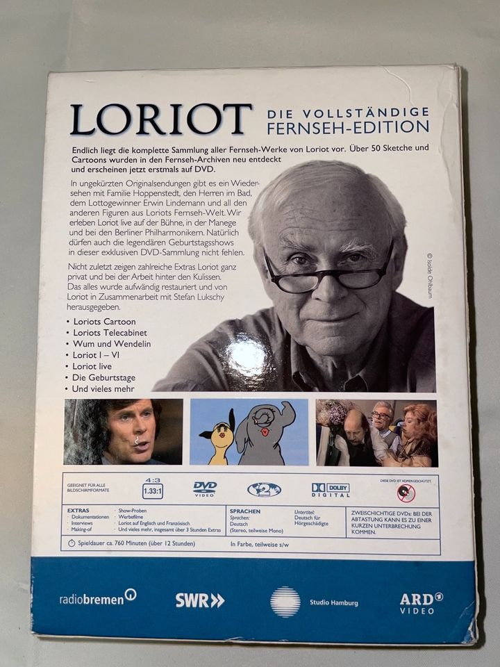 Loriot die vollständige Fernseh-Edition 6 DVDs in Alsfeld