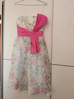 John & pill Kleid Gr. 36 weiß rose Knie lang o Träger neuwertig Nordrhein-Westfalen - Geldern Vorschau