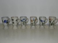 6 x Mazagran-Becher hoher Becher Tasse mit Blumenmotiven Vintage Sachsen - Lugau Vorschau