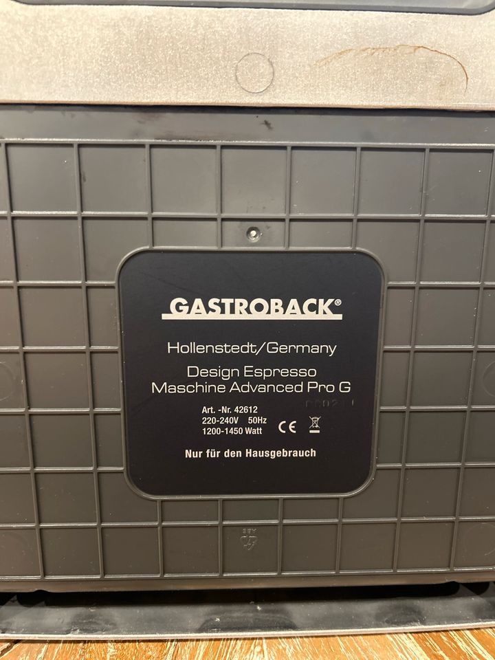 Siebträger Gastroback Advanced Pro G in Au