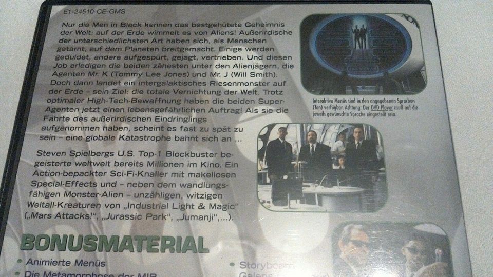 DVD Men in Black 1, 2, MIB MIIB, Science Fiction Komödie in Hofkirchen