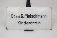 Emaille Schild, Kinderärztin, Kinderarztpraxis, um 1950 Hessen - Fürth Vorschau