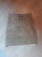 Rock Wildleder/Veloursleder mit Ziernähten Gr. 36/38 Bayern - Laufen Vorschau