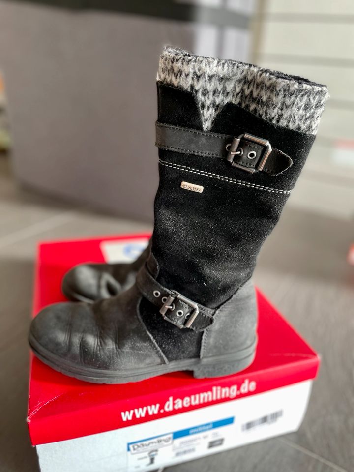 Däumling Winterstiefel Größe 34 schwarz in Trierweiler