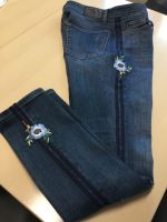 Damen Hose, Jeanshose Gr 38 Cambio blau mit Stickerei Bayern - Wenzenbach Vorschau