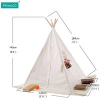 Pericross Indianerzelt Kinder Spielzelt Tipi mit Fenster & Tasche Baden-Württemberg - Korntal-Münchingen Vorschau