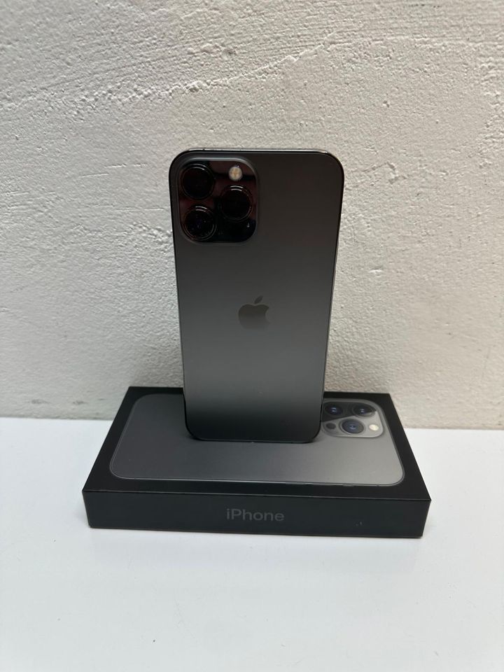 ✅IPHONE 13PRO MAX 256GB SCHWARZ GEBRAUCHT OVP + RECHNUNG in Biebesheim