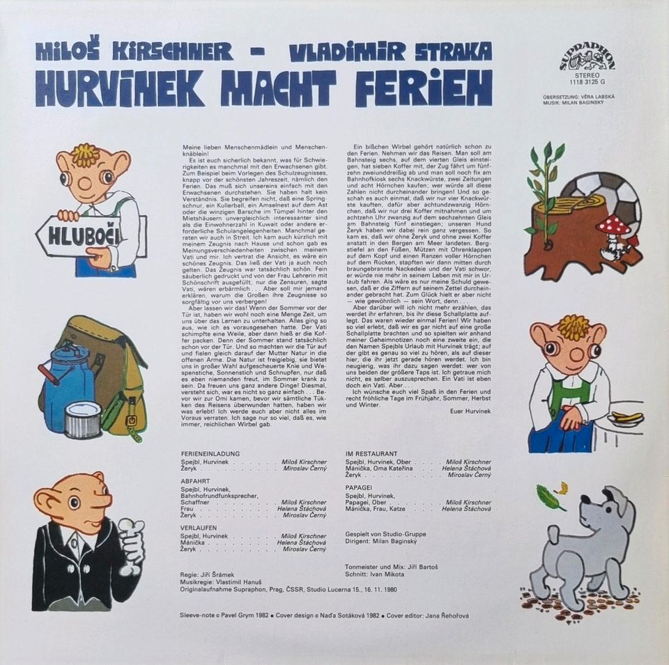 Vinyl Schallplatte Hurvinek macht Ferien 1983 Kinder in Leipzig