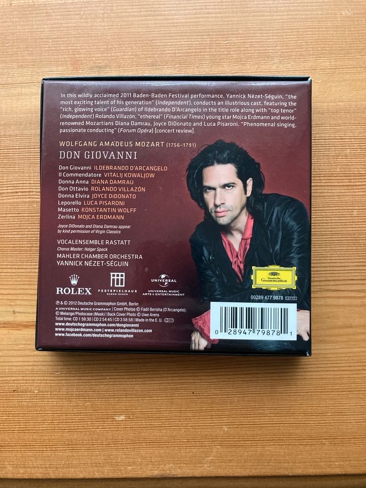 Mozart Don Giovanni 3CD Box de Luxe in Heppenheim (Bergstraße)