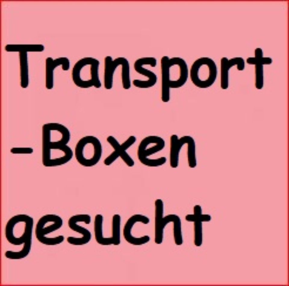 Transportboxen und Handtücher für Wildvogelhilfe gesucht in Bissendorf