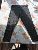 Caprihose Leggins schwarz weiß Hose Gr 166 Bremen - Huchting Vorschau