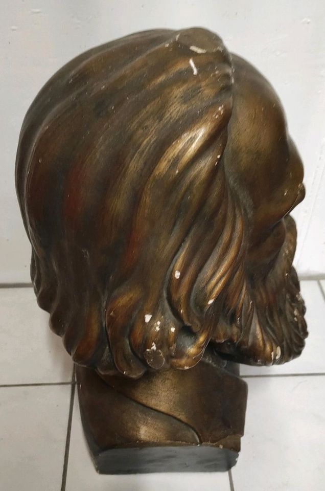 Karl Marx Kopf große Büste Schädel Kunstfigur Deko in Wesseling