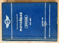 orig Betriebsanleitung SIMSON AWO 425 T 1958 Handbuch sehr gut Leipzig - Meusdorf Vorschau