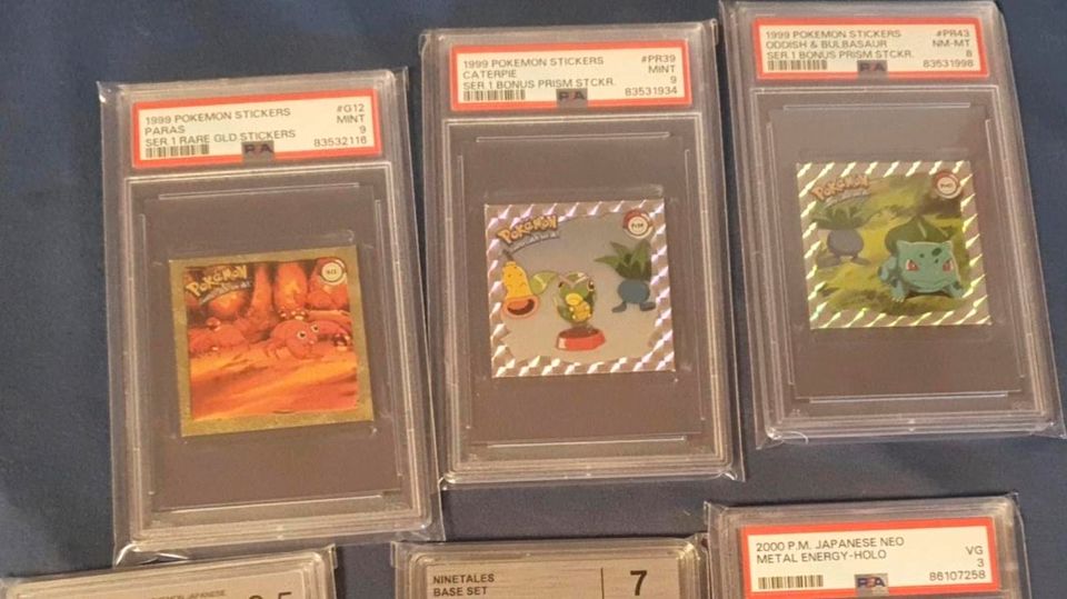 ANGEBOT PSA Pokemonkarten Pokemon sticker Bisasam Paras in Jena