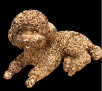 Pudelhund Miniatur Figur goldfarben Bayern - Seubersdorf Vorschau