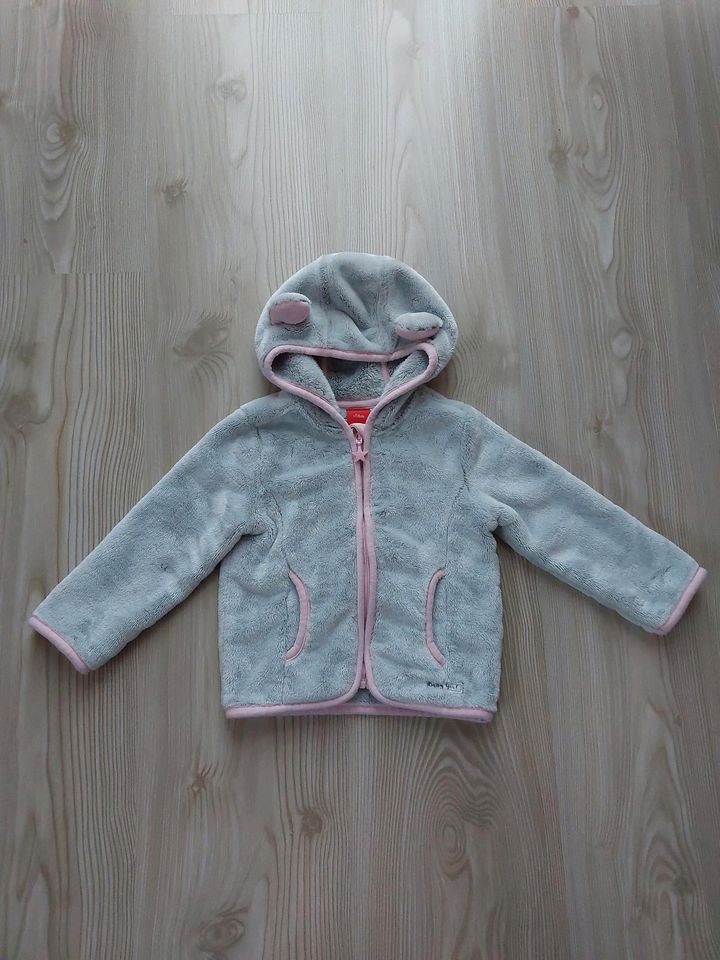 s.Oliver Teddyplüschjacke, Kuscheljacke, Fb. grau, Gr. 80 in Burgrieden