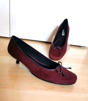 !! ✿ NEU!! PUMPS 40 bordauxrot SCHLEIFE Absatz 3,5 cm TOP Bayern - Vierkirchen Vorschau