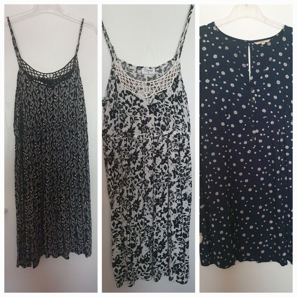 NEU Sommer Kleider schwarz blau weiß Baumwolle Ckh Gr. 44 46 – 9€ in Greven