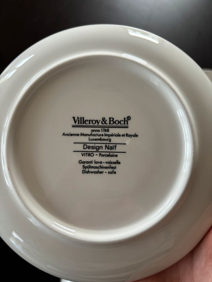 Villeroy & Boch Laplau Design Naif Tasse, Kanne, Unterteller in Perl