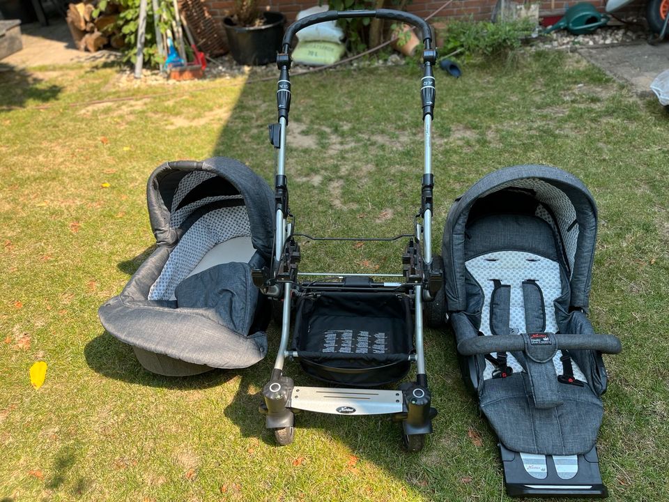 Hartan Topline S - Kombi-Kinderwagen Elefantenmuster in Mettmann