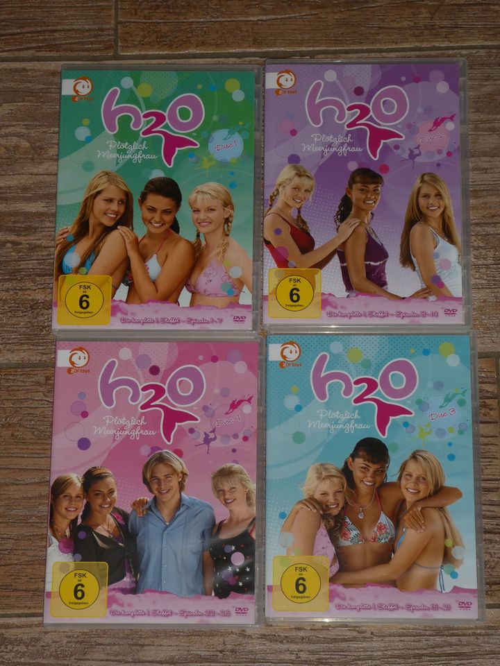 H2O – Plötzlich Meerjungfrau, DVD, komplette 1. Staffel 4 Discs in Petershausen